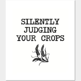 Silently Judging Your Crops - Farmer Posters and Art